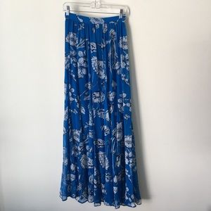 Alice + Olivia High-Waisted Floral Maxi Skirt 2/4